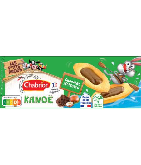 BISCUITS KANOE CHOCOLAT NOISETTE CHABRIOR 120G