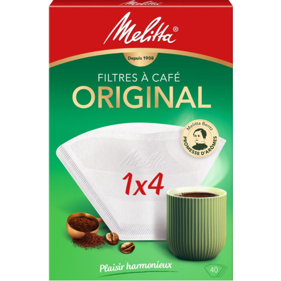 FILTRES À CAFÉ MELITTA 1X4 X40