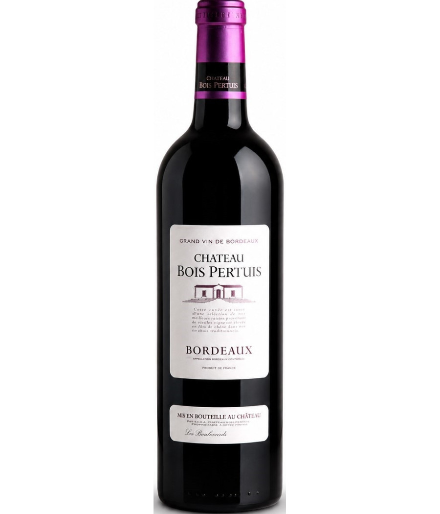 VIN ROUGE BORDEAUX CHATEAU BOIS PERTUIS 75CL