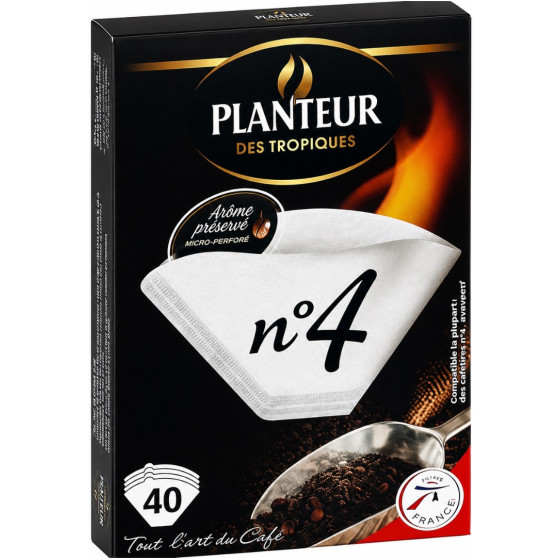 FILTRE A CAFE N4 PLANTEUR DES TROPIQUES X40