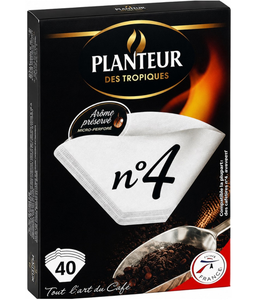 FILTRE A CAFE N4 PLANTEUR DES TROPIQUES X40