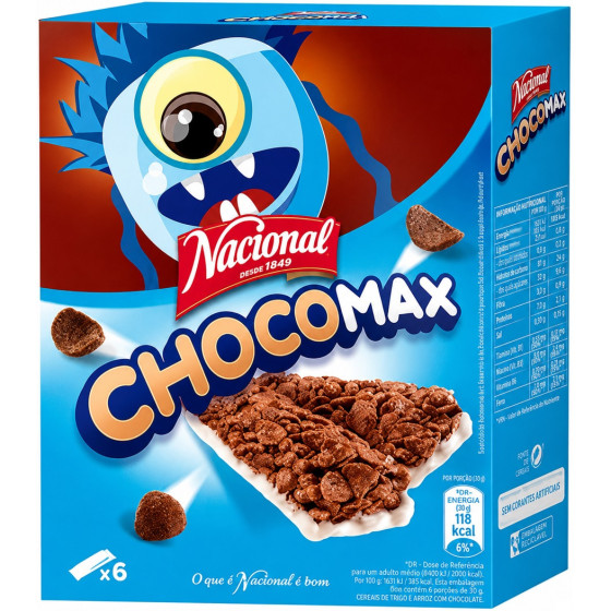 BARRE DE CEREALE CHOCOMAX X6 126G