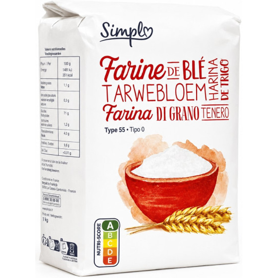 FARINE DE BLE T55 SIMPL 100G