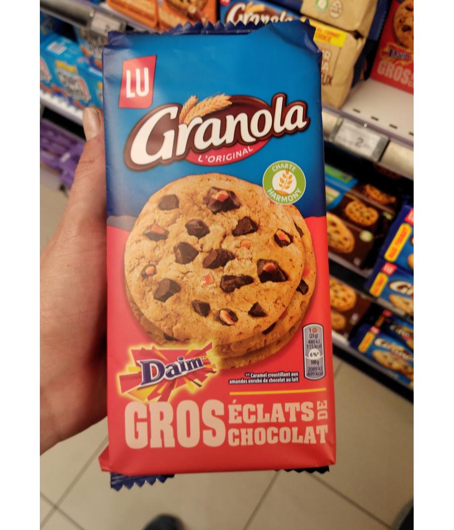 COOKIES CHOCOLAT & DAIM GRANOLA LU 184G