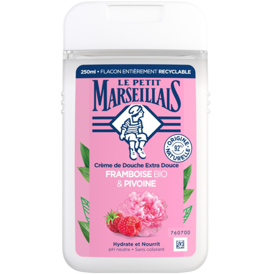 GEL DOUCHE EXTRA DOUCE FRAMBOISE BIO ET PIVOINE LE PETIT MARSEILLSAIS 250ML