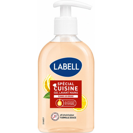 GEL LAVANT MAINS LABELL ANTI-ODEURS SPÉCIAL CUISINE 300ML