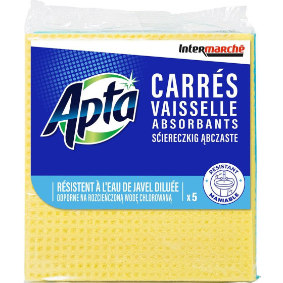 CARRÉS VAISSELLE APTA ABSORBANT X5