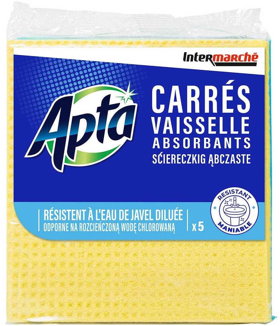 CARRÉS VAISSELLE APTA ABSORBANT X5