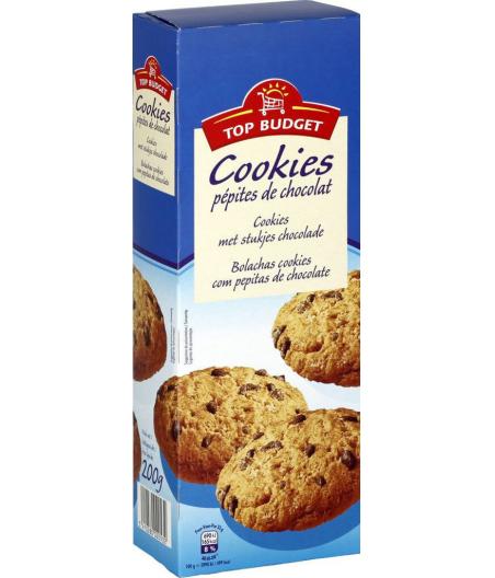 COOKIES PEPITES DE CHOCOLAT TOP BUDGET 200G