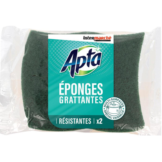 ÉPONGES APTA GRATTANTES RÉSISTANTES X2