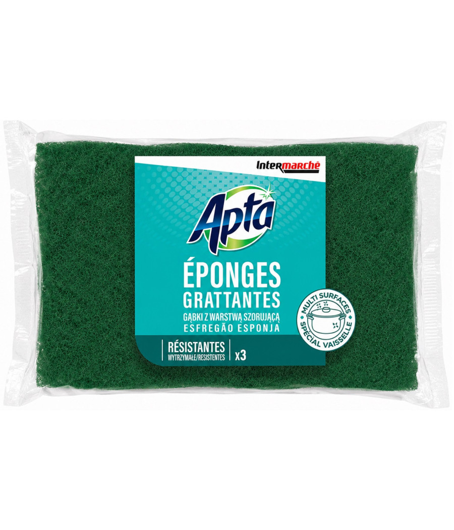 ÉPONGES APTA GRATTANTES RÉSISTANTES X3