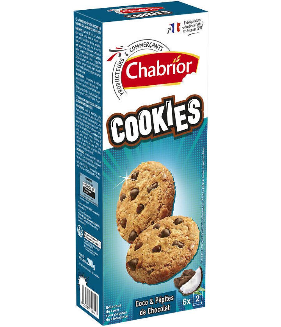 COOKIES COCO&PEPITES DE CHOCOLAT CHABRIOR 200G
