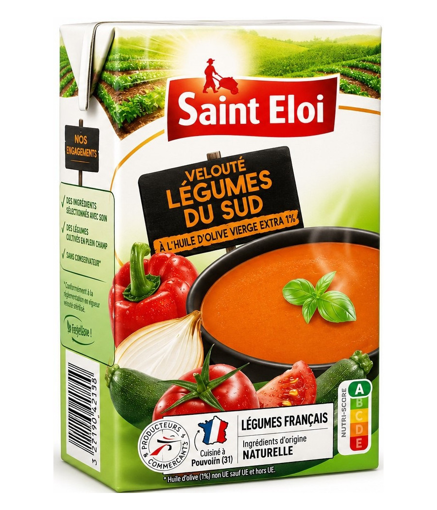 VELOUTÉS TOMATE ET BASILIC SAINT ELOI 1L