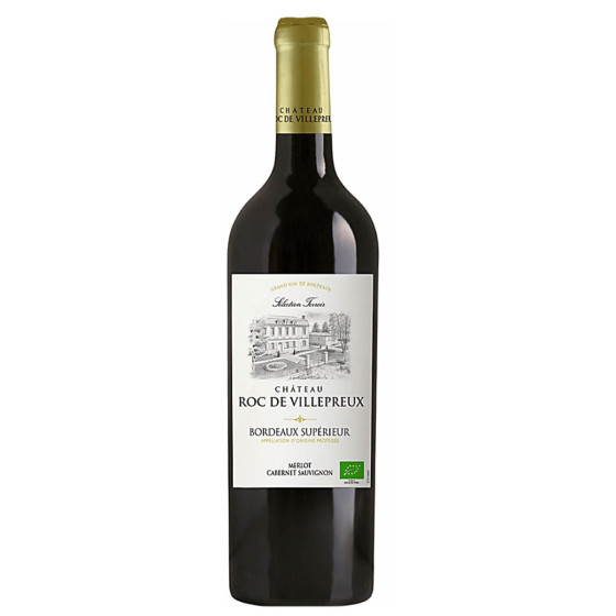 VIN ROUGE BORDEAUX SUPERIEUR AOP BIO CHATEAU ROC DE VILLEPREUX 75CL