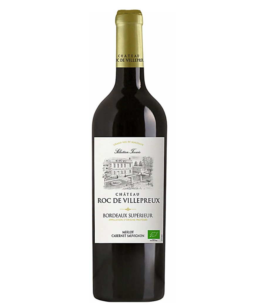 VIN ROUGE BORDEAUX SUPERIEUR AOP BIO CHATEAU ROC DE VILLEPREUX 75CL
