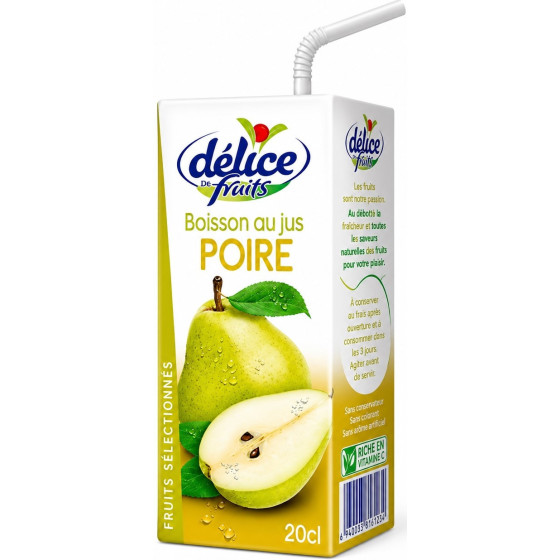 JUS DE FRUITS NECTAR POIRE DELICE 20CL