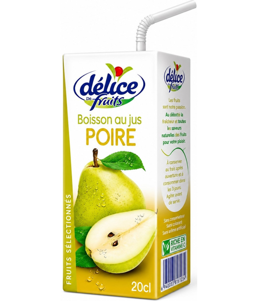 JUS DE FRUITS NECTAR POIRE DELICE 20CL
