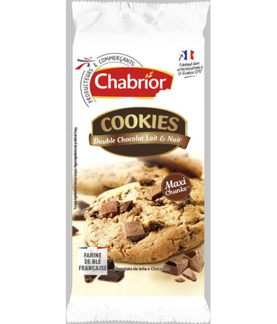 COOKIES DOUBLE CHOCOLAT LAIT & NOIR CHABRIOR 200G