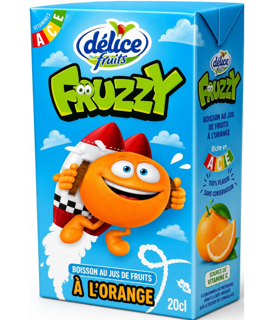 JUS DE FRUITS FRUZZY ORANGE DELICE 18CL