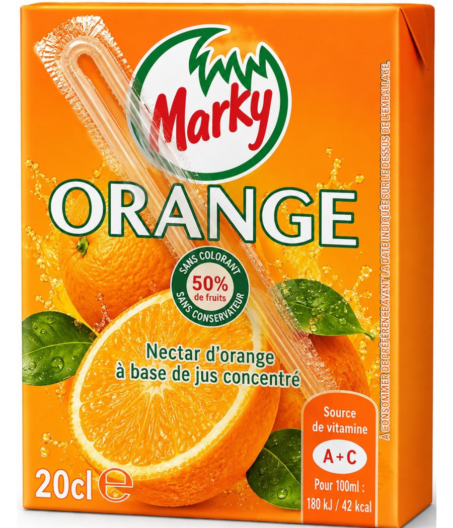 JUS DE FRUITS NECTAR ORANGE NORKY 6X20C