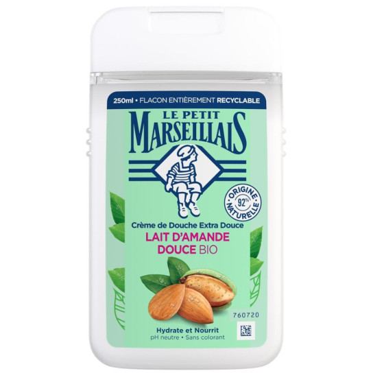 GEL DOUCHE LE PETIT MARSEILLAIS LAIT D'AMANDE DOUCE BIO 250ML