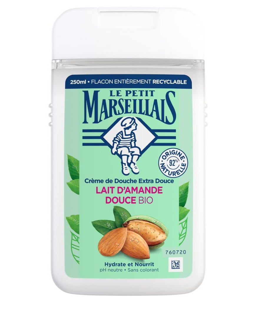 GEL DOUCHE LE PETIT MARSEILLAIS LAIT D'AMANDE DOUCE BIO 250ML
