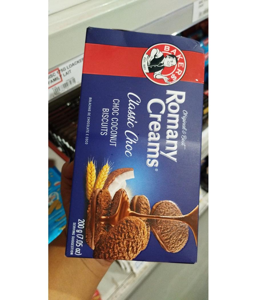 BISCUITS ROMANY CREAMS CLASSIC CHOC BAKERS 200G