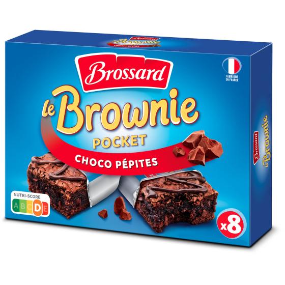 LE BROWNIE POCKET CHOCO PEPITES BROSSARD 240G
