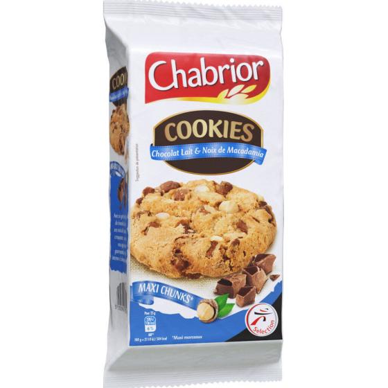 COOKIES CHOCOLAT LAIT & NOIX DE MACADAMIA CHABRIOR 204G