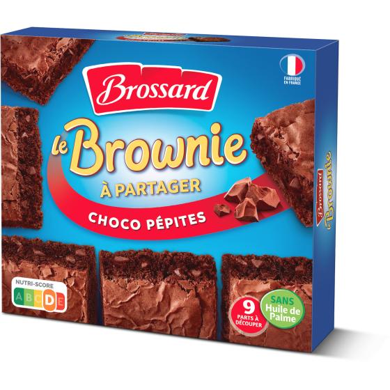LE BROWNIE A PARTAGE CHOCO PEPITES BROSSARD 285G