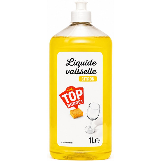LIQUIDE VAISSELLE CITRON TOP BUDGET 1L