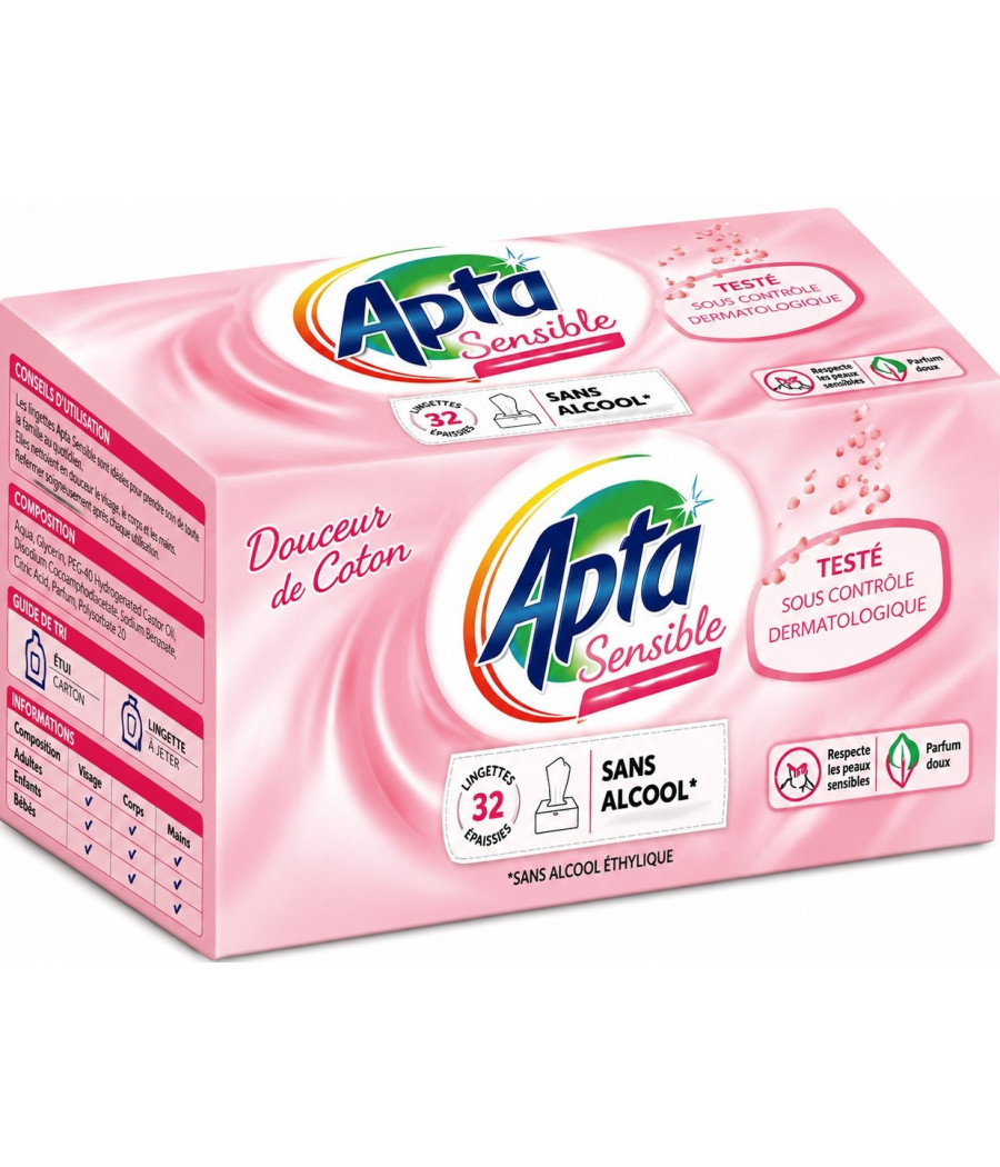 LESSIVE TABLETTES SENSITIV DOUCEUR DE COTON APTA X32
