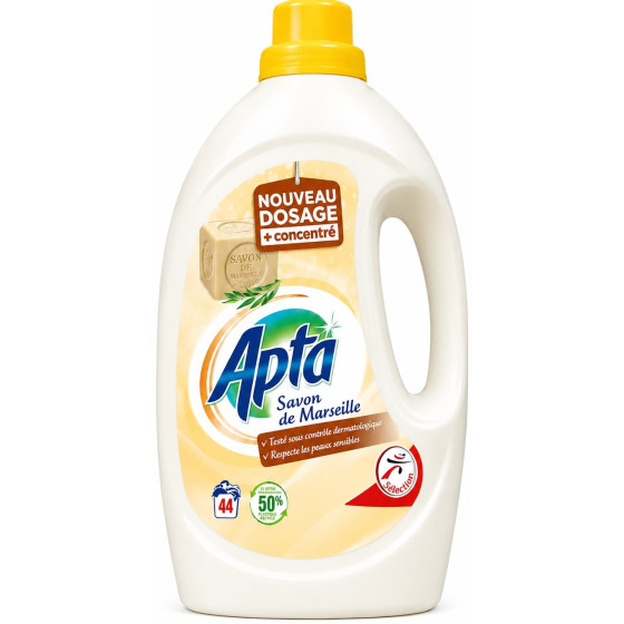 LESSIVE LIQUIDE APTA SAVON DE MARSEILLE 4L