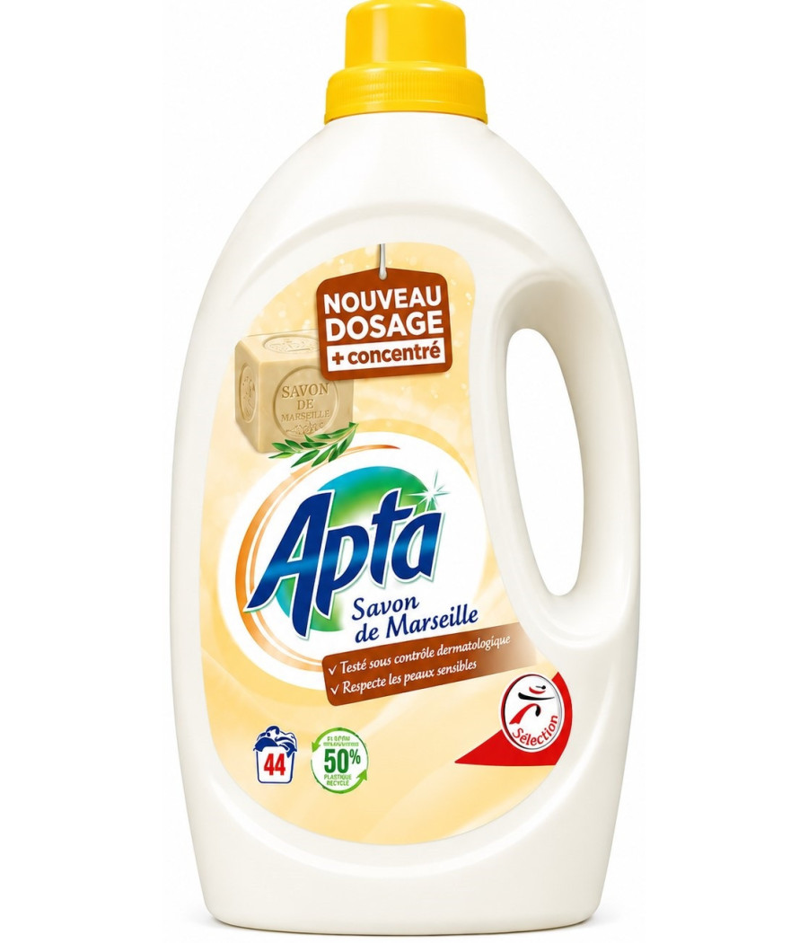 LESSIVE LIQUIDE APTA SAVON DE MARSEILLE 4L