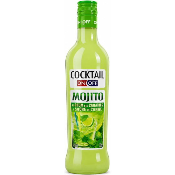 MOJITO AU RHUM DES CARAIBES ON OFF 70CL