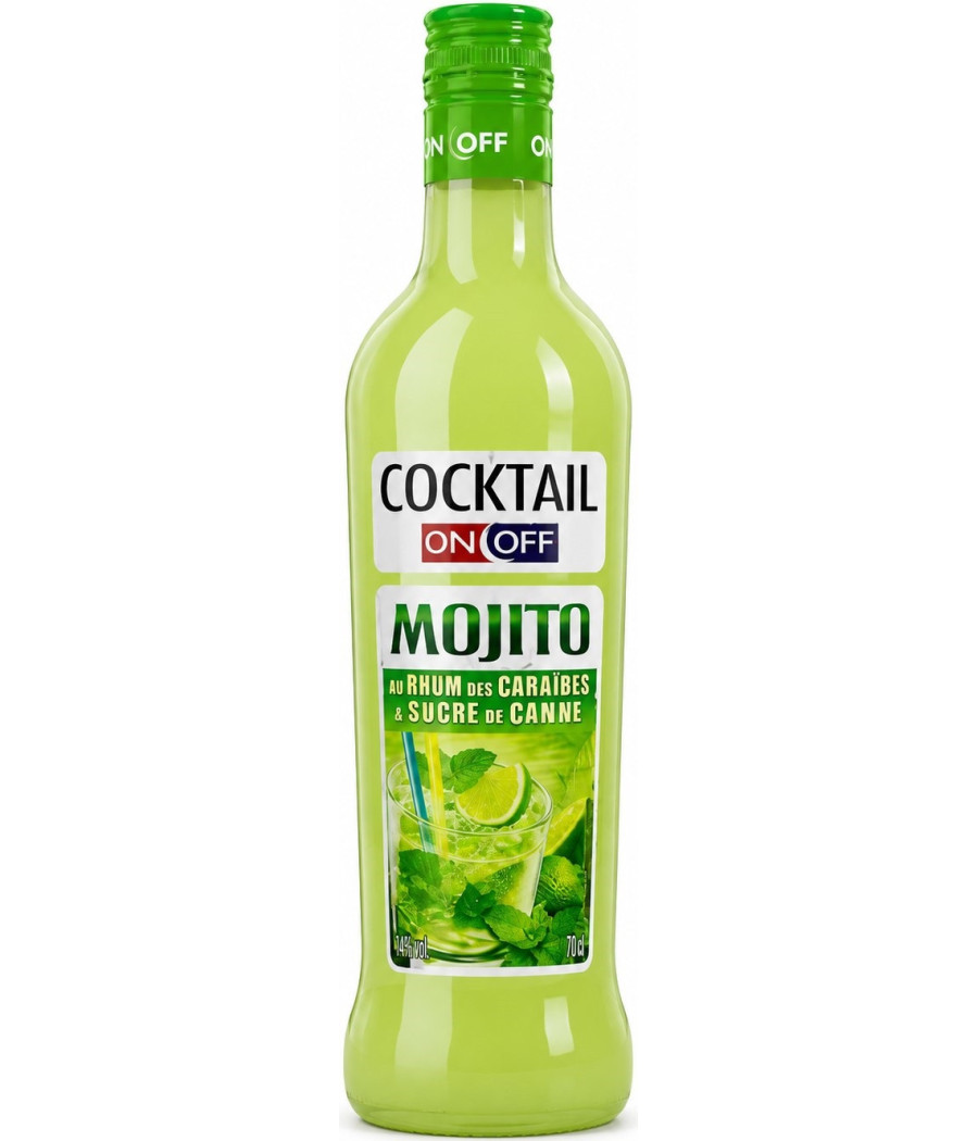 MOJITO AU RHUM DES CARAIBES ON OFF 70CL