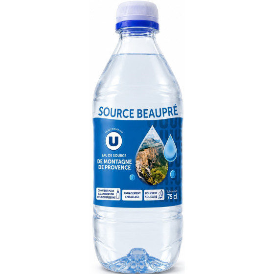 EAU DE SOURCE BOUCHON SPORT BEAUPRE 75CL