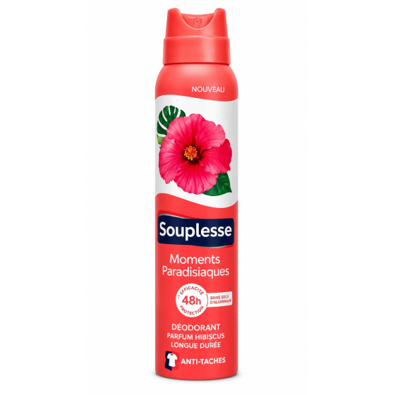 DÉODORANT SOUPLESSE MOMENTS PARADISIAQUES HIBISCUS 200ML