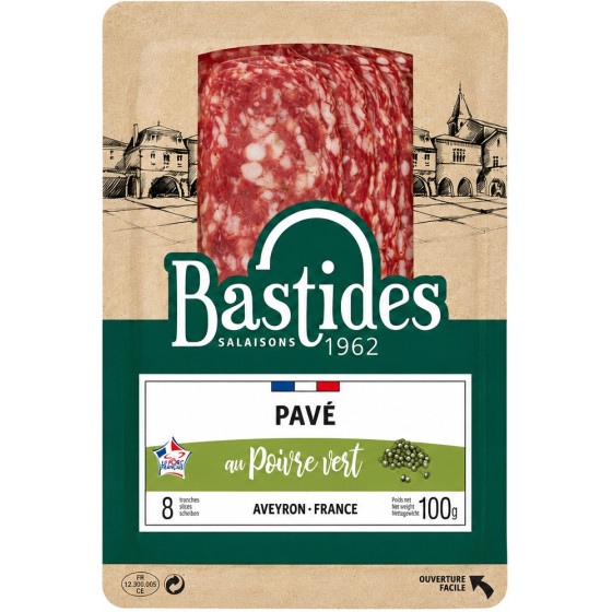 PAVÉ BASTIDES AU POIVRES VERT 100G