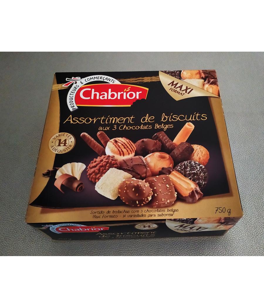 ASSORTIMENT PETITS FOURS AUX 3 CHOCOLATS BELGE 750G