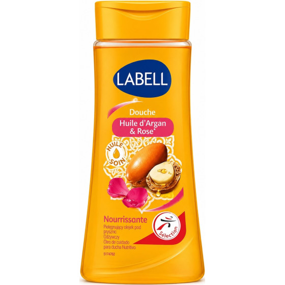 GEL DOUCHE HUILE D'ARGAN ET ROSE LABELL 250ML