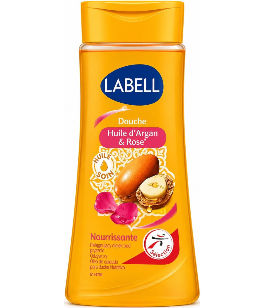 GEL DOUCHE HUILE D'ARGAN ET ROSE LABELL 250ML