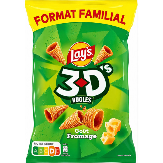 3D'S BUGLES FROMAGE FORMAT FAMILIAL LAY'S 150G