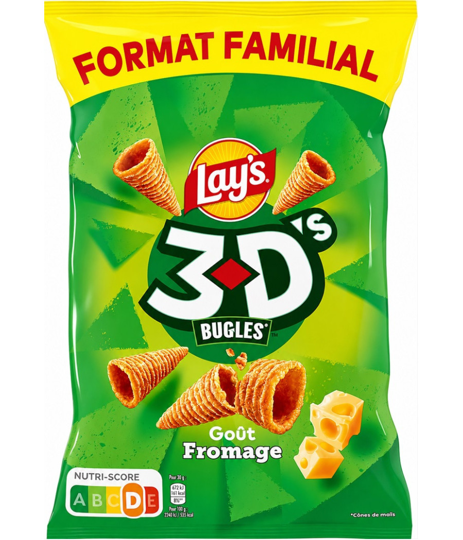 3D'S BUGLES FROMAGE FORMAT FAMILIAL LAY'S 150G