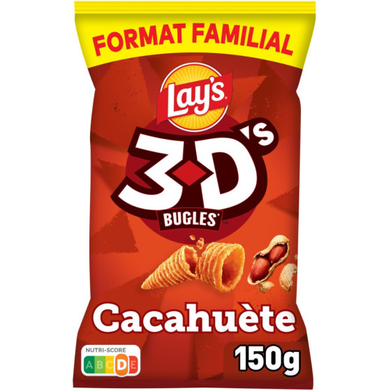 3D`S BUGLES CACAHUETES FORMAT FAMILLIAL LAY'S 150G