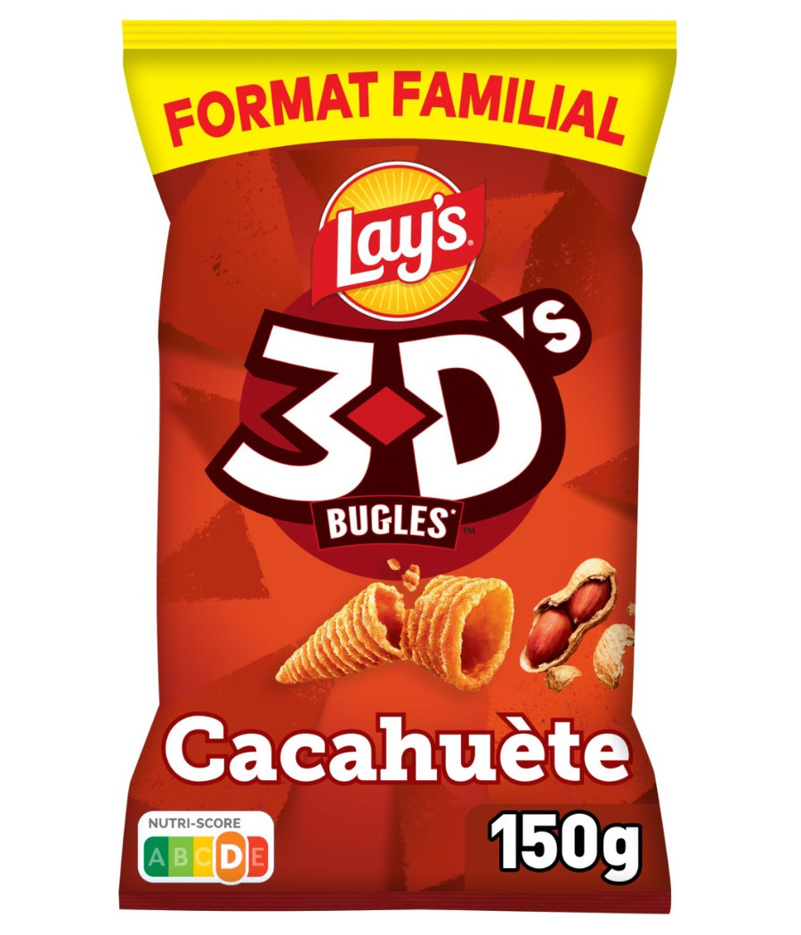 3D`S BUGLES CACAHUETES FORMAT FAMILLIAL LAY'S 150G