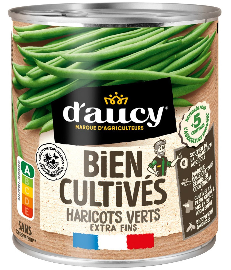 HARICOTS VERTS EXRA FINS D'AUCY 2X 440G
