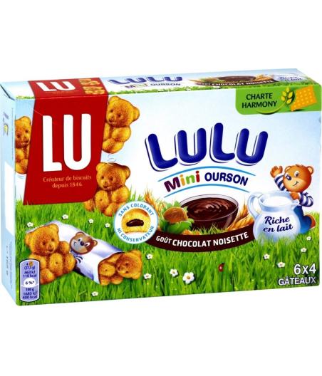 GATEAU MINI OURSON CHOCOLAT NOISETTE LU 165 G