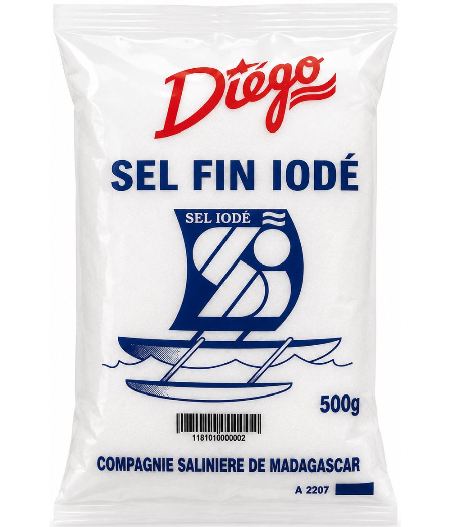 SEL DIEGO FIN IODÉ 500G