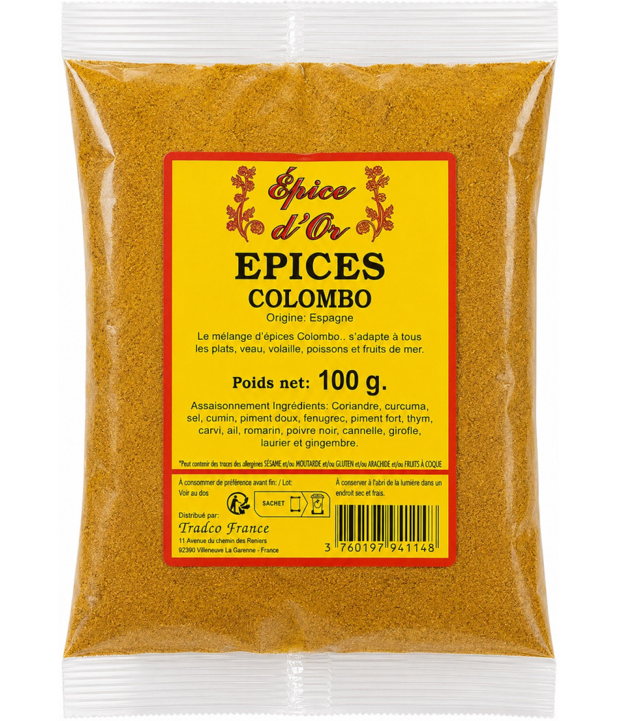 EPICES COLOMBO 100G MASSALA